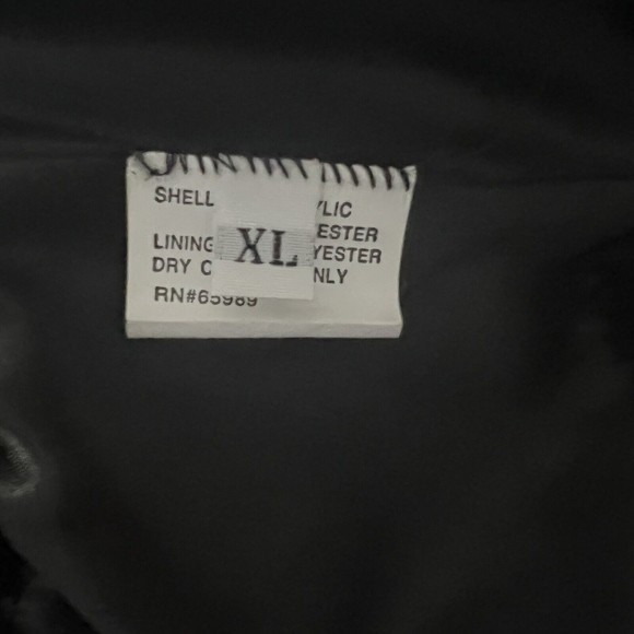 Faux Frenzi By Dena Women’s Vest Faux Fur Zip Up Black Size XL NEW - Picture 10 of 12